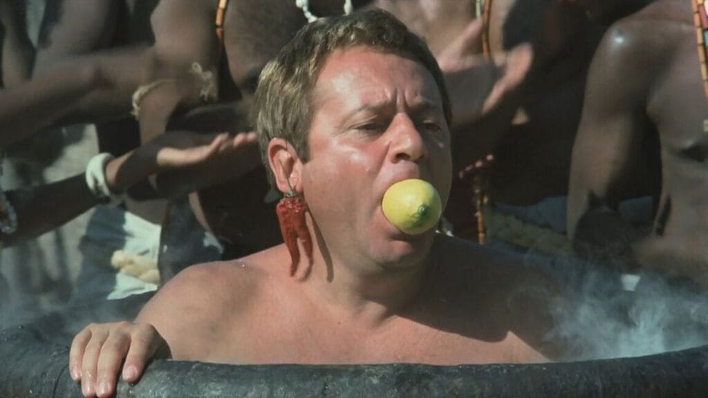 Синьор Робинзон» (Il signor Robinson) 1976 г. (кадр из фильма). 1