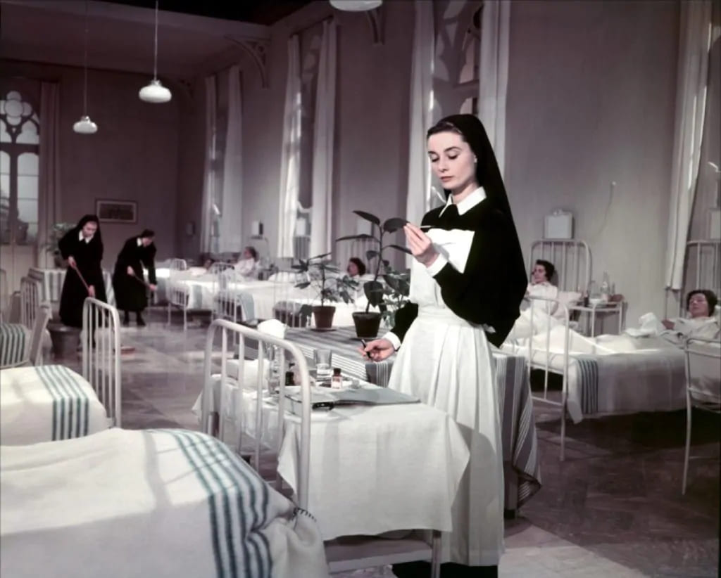 История монахини (The Nun's Story), 1959 г. (кадр из фильма). 2