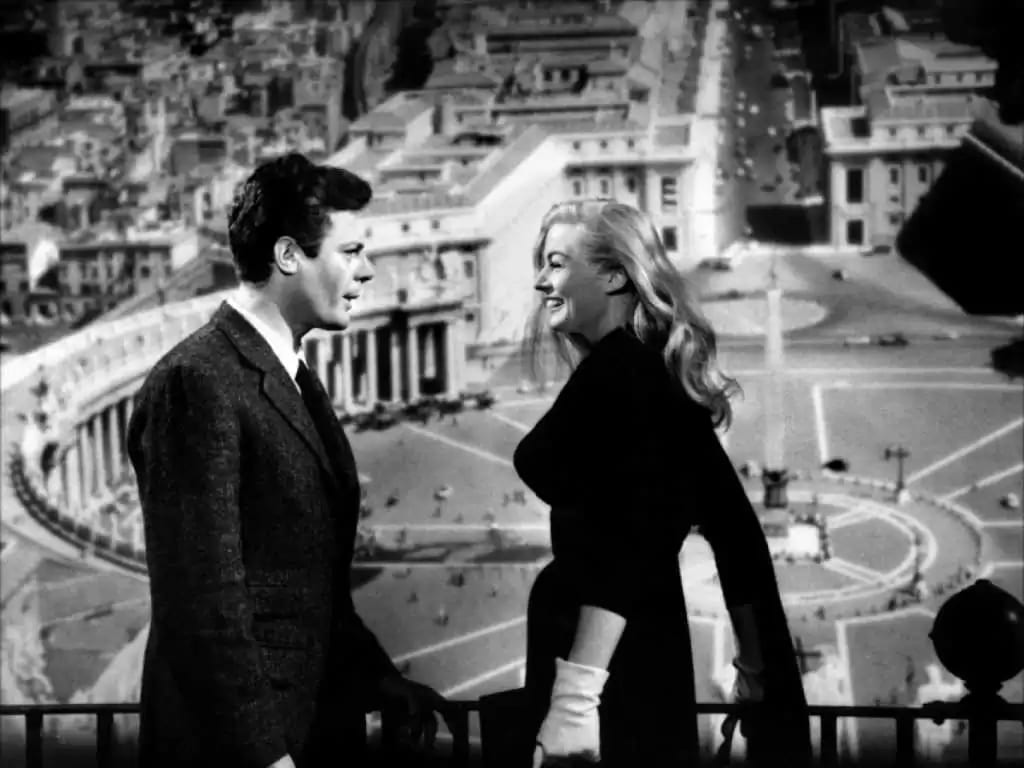 Сладкая жизнь (La dolce vita) 1960 г. (кадр из фильма). 1